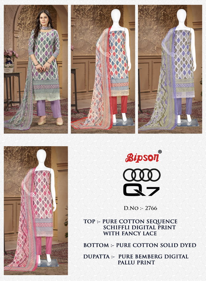 Audi Q7 2766 By Bipson Cotton Non Catalog Dress Material Wholesale Price In Surat 